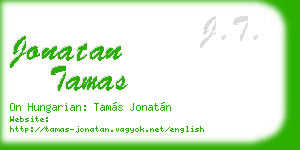 jonatan tamas business card
